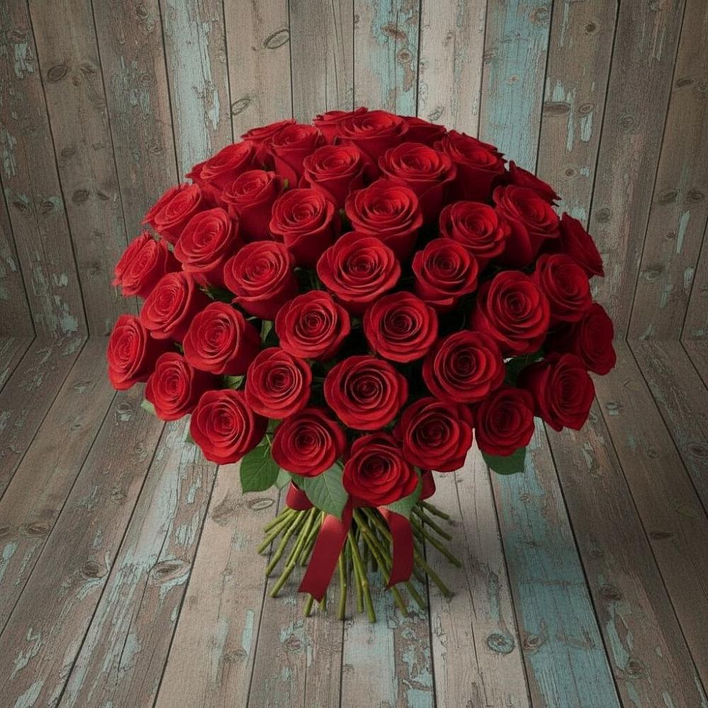 Букет 55 Красных роз Фридом в Арзамасе
