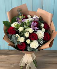 Букет цветов из:  Розы и Альстромерии в Арзамасе