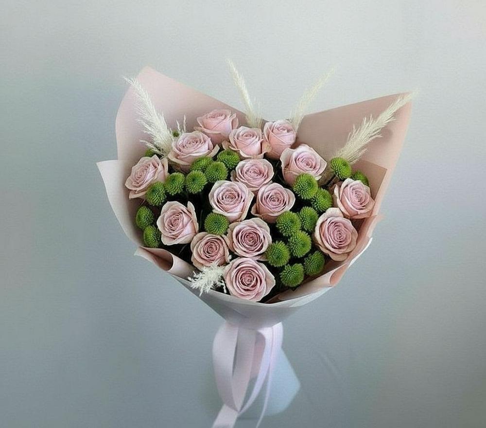 Букет цветов из: Розы и Хризантемы в Арзамасе