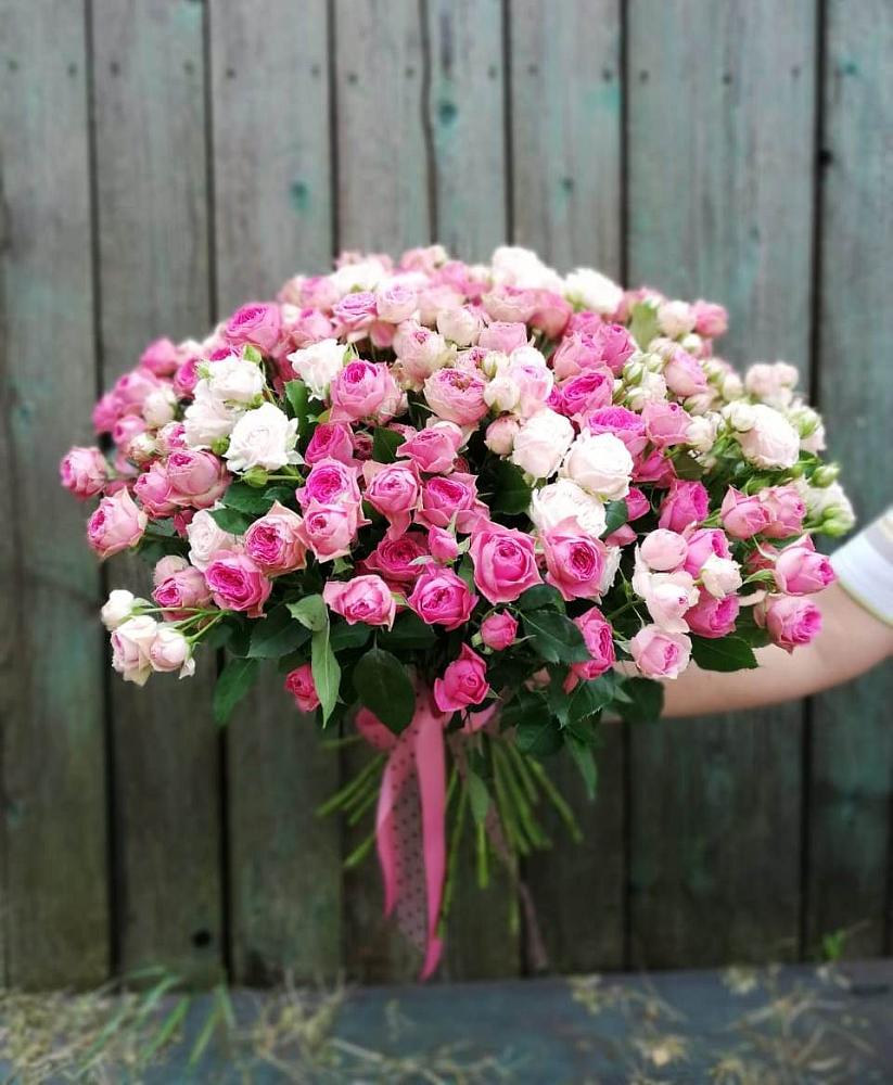 Букет Розовые кустовые розы Натали и Лав Лидия в Арзамасе