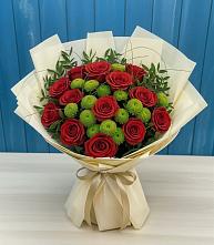 Букет цветов из:  Розы и Хризантемы в Арзамасе