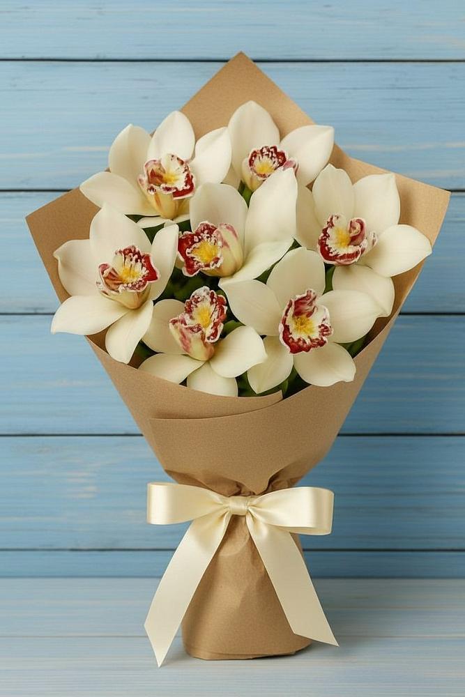 Букет цветов из: Орхидеи и Розы в Арзамасе